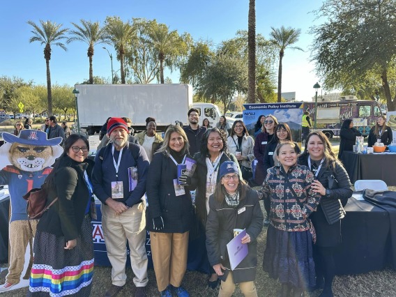 UArizona representatives and booth at the Indian Tribes and Nations Legislative Day on January 10th , 2024