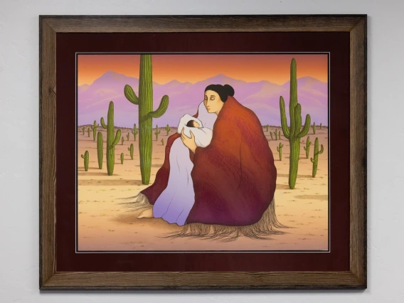 A limited number of unframed original lithographs of the R.C. Gorman work "Earth Mother," each measuring 36 1/2 inches by 29 1/2 inches, are available to purchase. Proceeds will support the American Indian Endowment, which provides scholarships for Native American U of A graduate students.