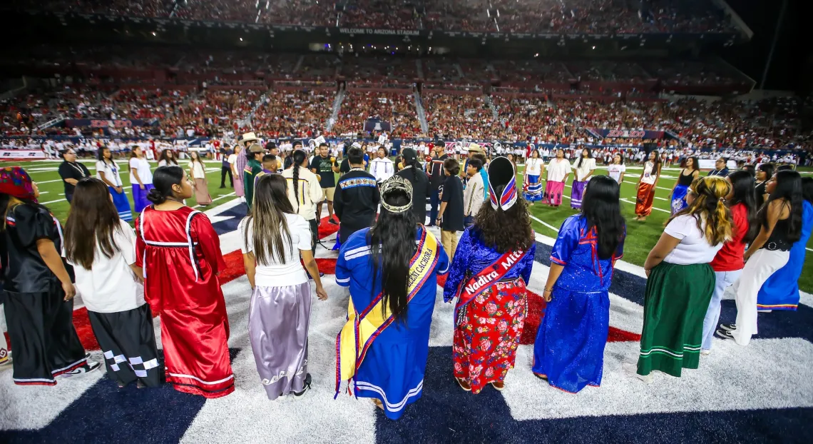 UArizona honors O'odham tribes at football home opener