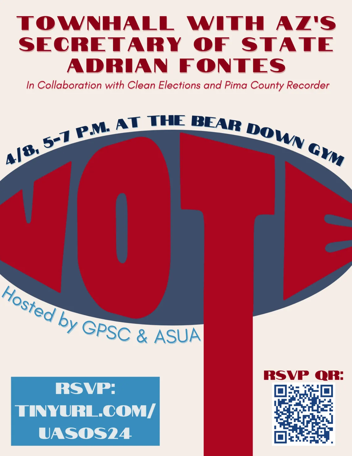 Townhall with Arizona's Secretary of State, Clean Elections, and Pima County Recorder's!