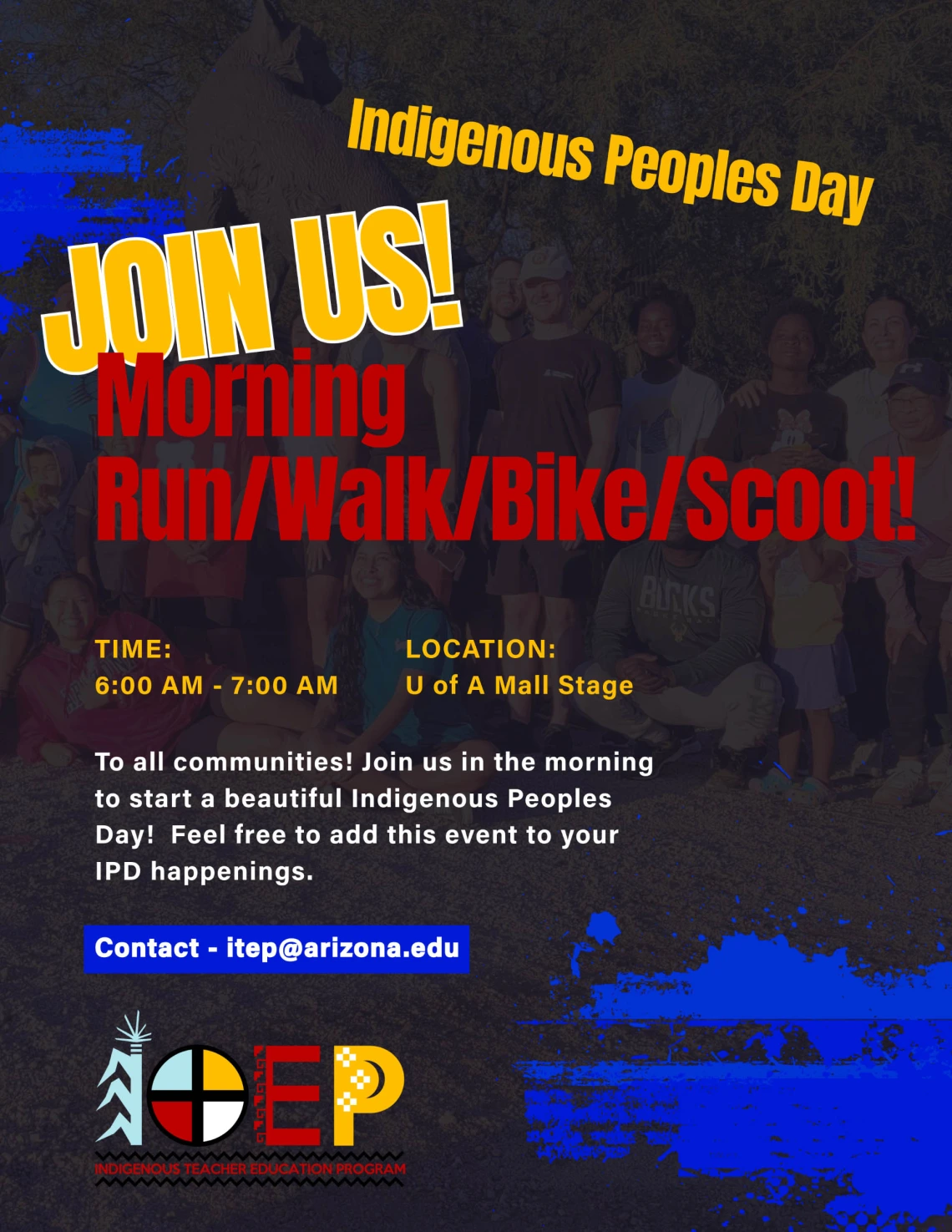 Indigenous Peoples Day Morning Run/Walk/Bike/Scoot!
